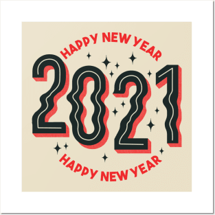 2021 Happy New Year Posters and Art